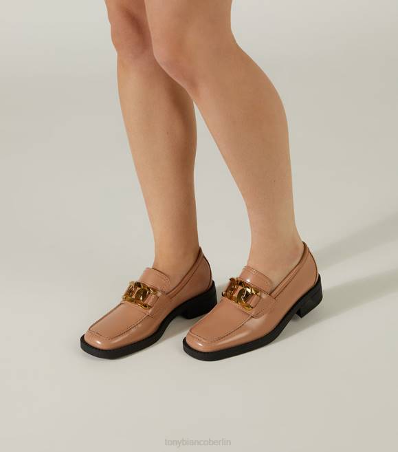 Slipper| de Tony Bianco Frauen Tia-Wohnungen Latte Hi Shine 4624596